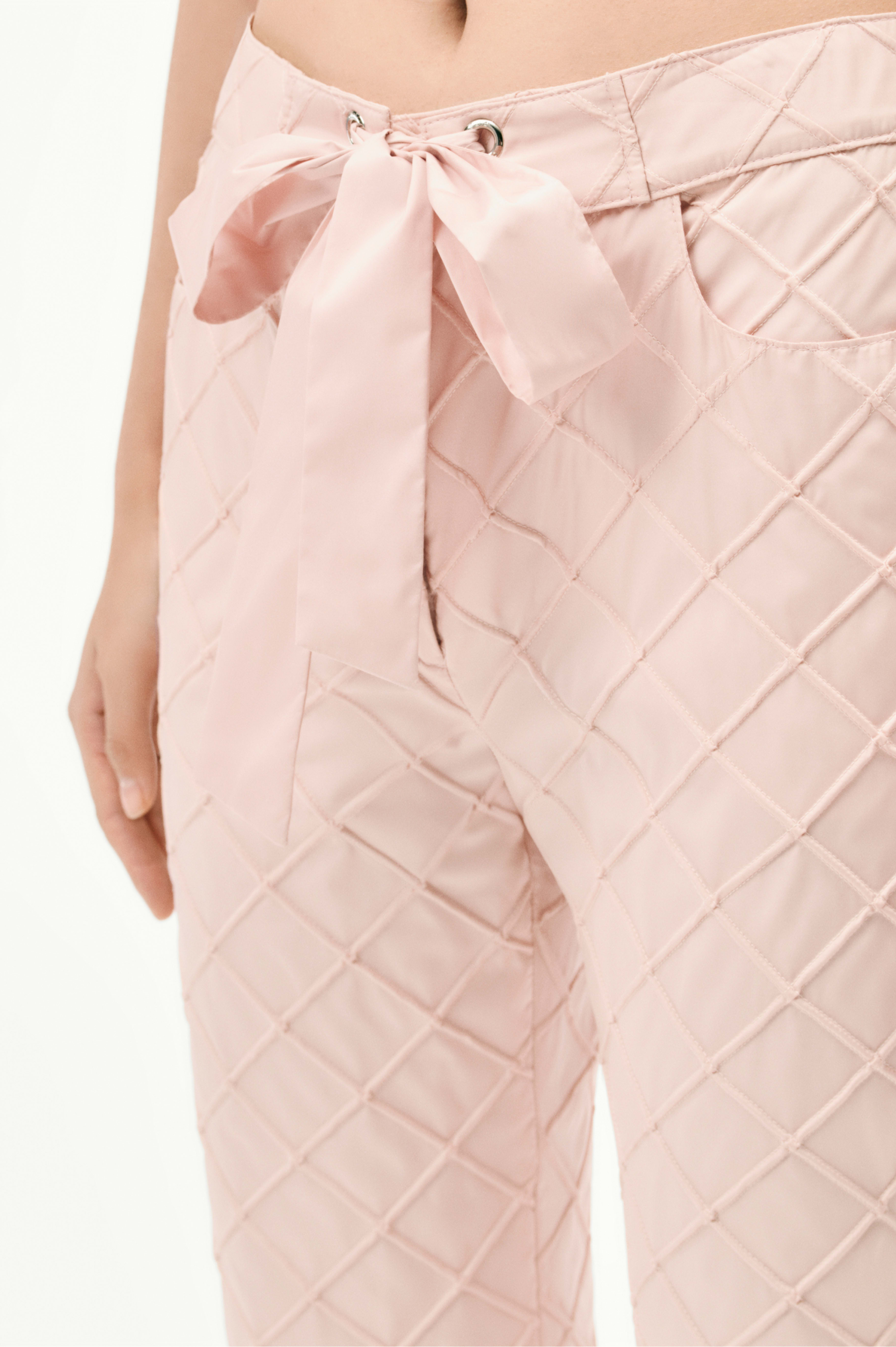Pantalon - Lichtroze - Taffeta - Andere weergave
